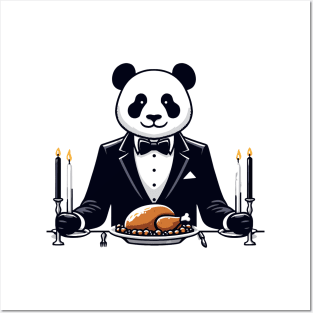 Happy Thanksgiving Giant Panda Posters and Art